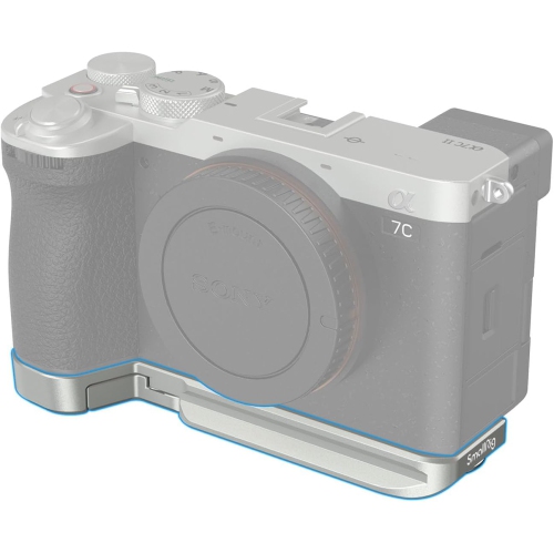 SMALLRIG Base Plate for Sony A7C II/A7CR, Bottom Mount Plate with Built-in Quick-Release Plate for Arca, QD Socket, Strap Slot, 1/4"-20 and 3/8"-16