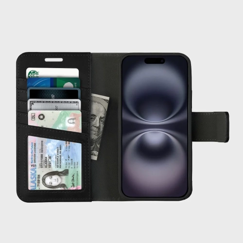 iPhone 17 Pro Max Wallet Case With MagSafe - 5th Ave - Black