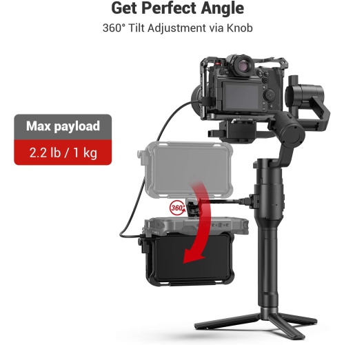 Support de moniteur de caméra réglable SMALLRIG pour Ronin-S/Ronin-SC et Crane 2S/Crane 3/3S/WEEBILL-S et MOZA AirCross 2 de DJI - 2889