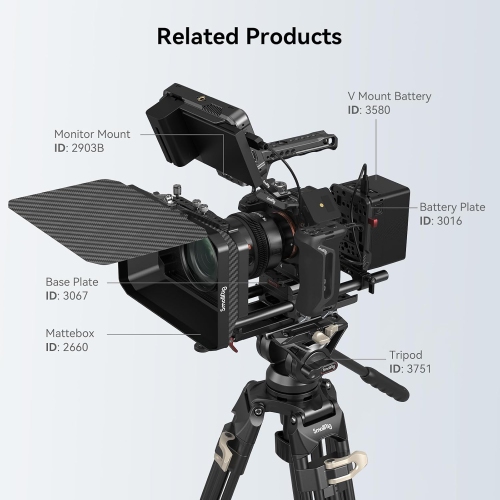 SmallRig A7R V / A7 IV / A7S III Cage with Top Handle, Side Handgrip and Clamp for HDMI Cable, Advanced Kit for Sony Alpha 7R V/Alpha 7 IV/Alpha 7 S