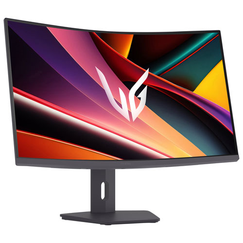 Moniteur de jeu incurvé DEL AV WQHD gris à gris 1ms 180Hz 32 po FreeSync de LG - Noir