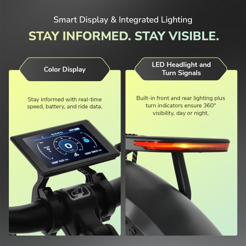 EMMO Vegar Pro Step Thru Fat Tire Adults Electric Bike - 48V/15.6Ah 750W UL Certified - Dusky Purple