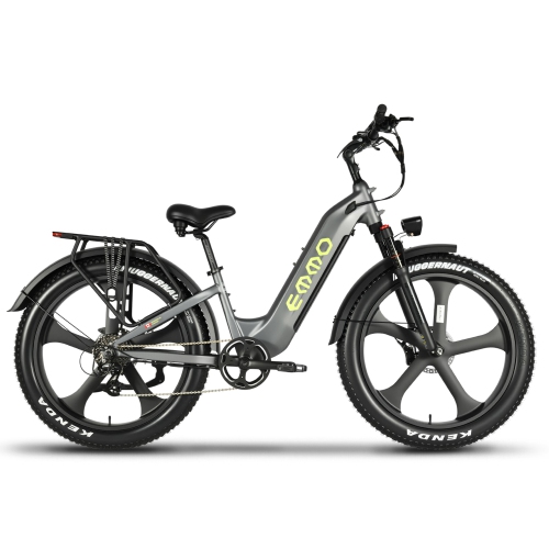 EMMO Vegar Pro Fat Tire Step Thru Torque Sensor 26in Adults eBike - 48V/15.6Ah 750W UL Certified - Graphite Grey