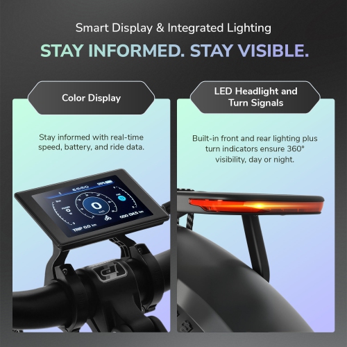 EMMO Ikong Pro 26in Step Over Fat Tire Electric Bicycle with Torque Sensor - 48V/20Ah 750W UL Certified - 125km Range - Champagne