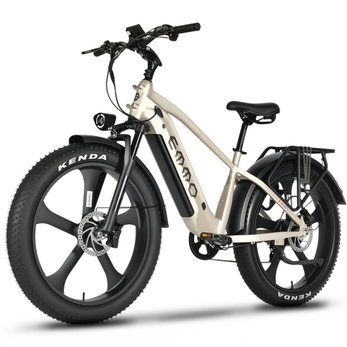 EMMO Ikong Pro Step Over Fat Tire Adults eBike - 48V/15.6Ah 750W UL Certified - Champagne
