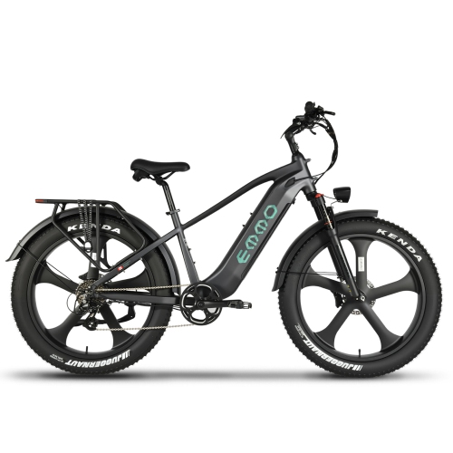 EMMO Ikong Pro Fat Tire Step Over Commuter eBike for Adults - 48V/15.6Ah 750W UL Certified - Midnight Black