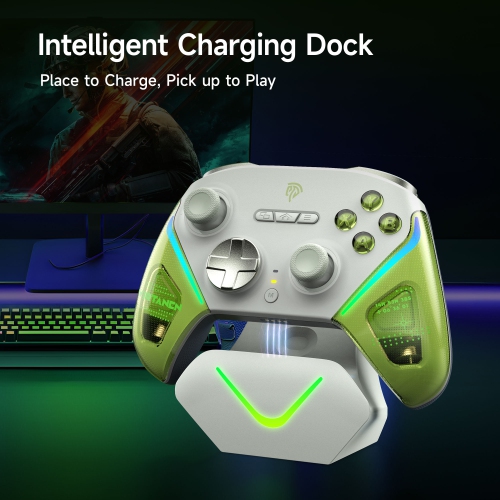 EasySMX D10 Wireless Game Controller - TMR Joysticks, Dual-Mode Triggers for PC/Switch/Android/iOS/Steam DeckBrand