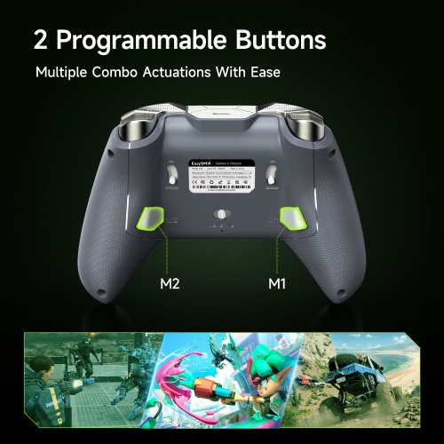 EasySMX D10 Wireless Game Controller - TMR Joysticks, Dual-Mode Triggers for PC/Switch/Android/iOS/Steam DeckBrand