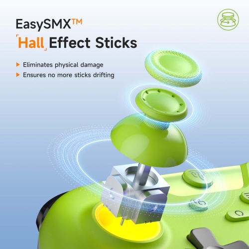 EasySMX X05 Wireless Controller for Switch/PC/Android- Bluetooth Controller Gamepad with Hall Effect Joysticks and Trigger, Turbo, Rumble Vibration,