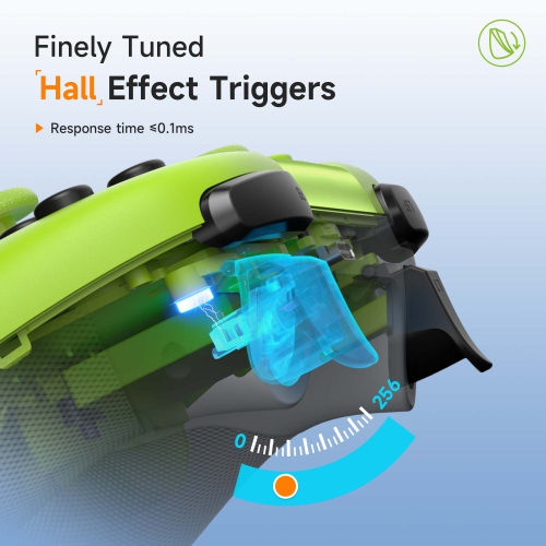 EasySMX X05 Wireless Controller for Switch/PC/Android- Bluetooth Controller Gamepad with Hall Effect Joysticks and Trigger, Turbo, Rumble Vibration,