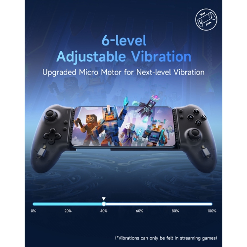 EasySMX M15 BT – Étui de manette de jeu mobile pour Android/iPhone 15, manette Android avec gâchette Hall/manches à balai pour jouer à Minecraft