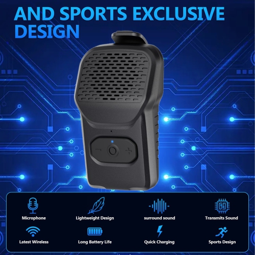 Wearable Bluetooth Speaker,Clip On Portable Mini Personal Speaker,Wireless Bluetooth Speaker,Clean Sound,Built-in Mic,Hands-Free Music Calls for