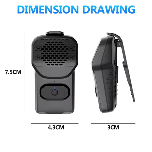 Wearable Bluetooth Speaker,Clip On Portable Mini Personal Speaker,Wireless Bluetooth Speaker,Clean Sound,Built-in Mic,Hands-Free Music Calls for