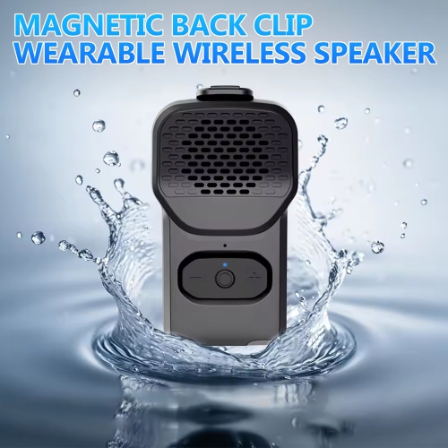Wearable Bluetooth Speaker,Clip On Portable Mini Personal Speaker,Wireless Bluetooth Speaker,Clean Sound,Built-in Mic,Hands-Free Music Calls for
