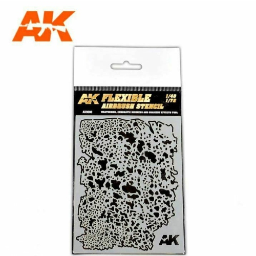 AK INTERACTIVE  Flexible Airbrush Stencil 1/48 1/72 New