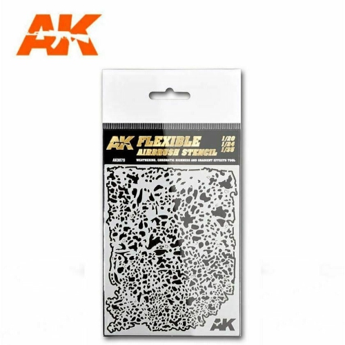 AK INTERACTIVE  Flexible Airbrush Stencil 1/20 1/24 1/35 New