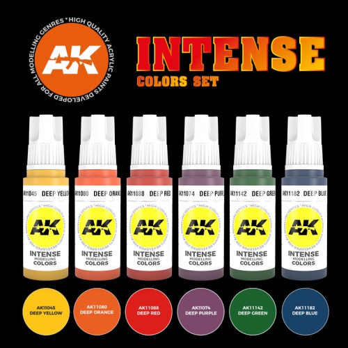AK Interactive 3G Intense Color Set New