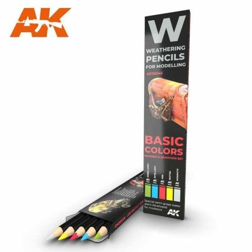 AK Interactive Watercolor Pencil Set Basics New