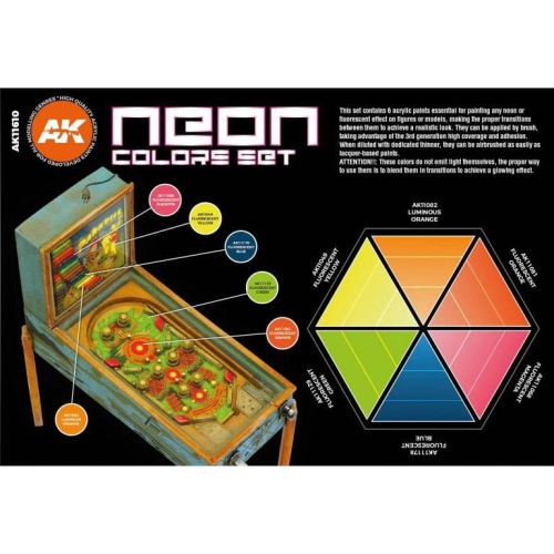 AK Interactive 3G Neon Color Set New