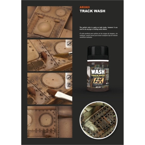 AK Interactive Weathering Track Wash Enamel Wash