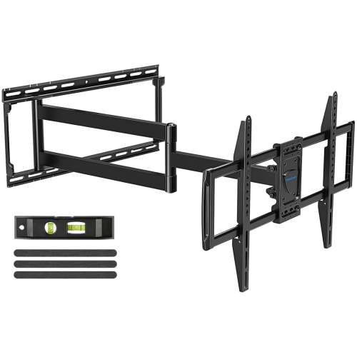 MOUNTUP TV Wall Mount for Most 37''-75'' TVs, Corner TV Wall Mount with 30'' Extension Full Motion with Swivel Tilt Max VESA 600x400mm Load Up to 88