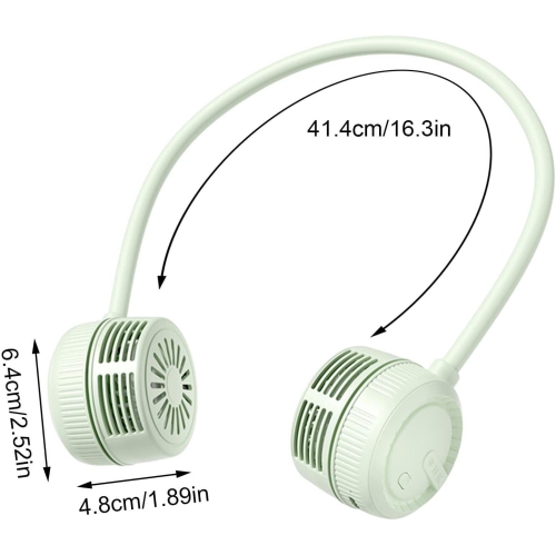 Neck Fans Portable Fan for Neck with 3 Speeds Change,Lightweight Bladeless Neck Fans for Women Men Kids Offices Home
