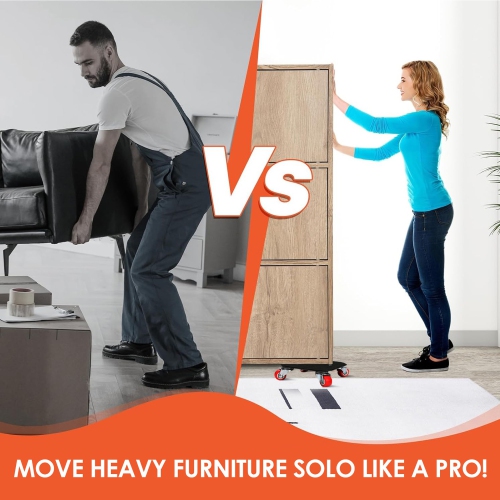 Furniture Trolley, Furniture Mover, Furniture Lifter with 360° Swivel Rubber Casters, Suitable for Moving Heavy Furniture and Large Items