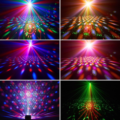 Lampe à boule disco DJ de Party Light avec télécommande, platine stroboscopique à commande vocale idéale pour les fêtes, les anniversaires, les