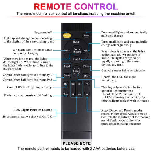 Lampe à boule disco DJ de Party Light avec télécommande, platine stroboscopique à commande vocale idéale pour les fêtes, les anniversaires, les
