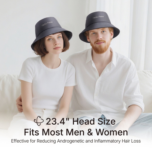 New Bucket Hat Hair Growth Cap 336 Pcs LED lights Hair Growth Cap for Hair Loss Red Light 660nm Infrared Light 850nm