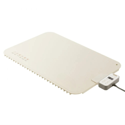 VEVOR YD-302C-Z-40+60G-A Electric Warming Tray, 23.6" × 15.7" Rollable Food Warming Mat with Touch Temp Control, Timer & Child Lock, Beige