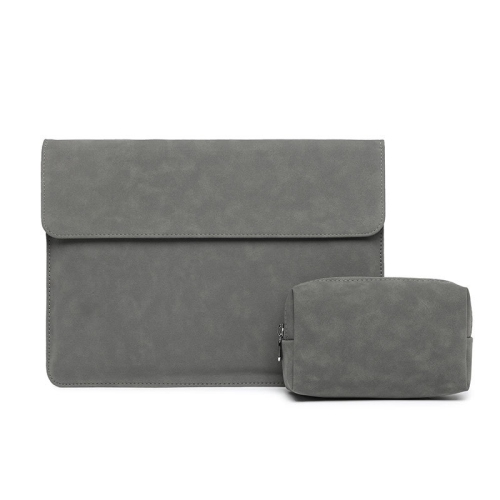 Suitable for 2025 15.3-inch Air M4【A3241】 Apple Laptop Bag MacBook Frosted Liner Waterproof Protective Case - Dark Gray