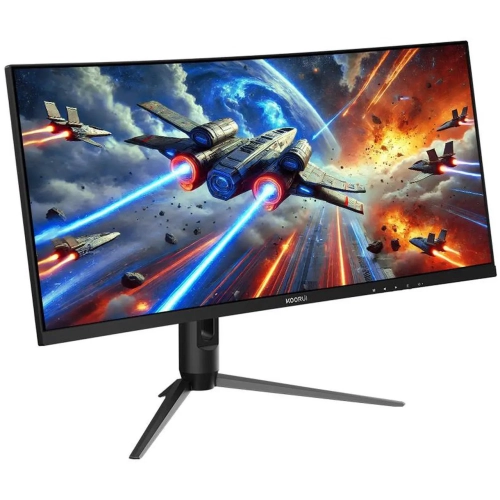 Moniteur de jeu 240 Hz VA 3440 x 1440 de 34 po de KOORUI FreeSync Premium 90 % DCI-P3 G3441XC