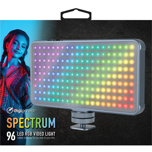Lampe vidéo à 96 DEL Spectrum de Digipower