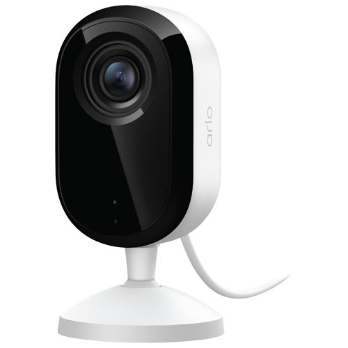 Arlo Essential Wired Plug-In Indoor 3rd Gen 2K Security Camera - White