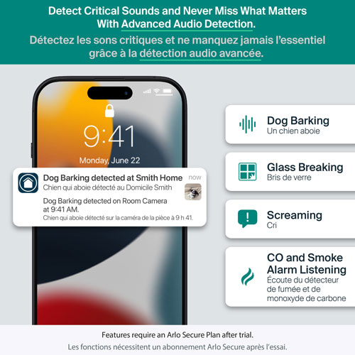 Arlo Essential Wired Plug-In Indoor 3rd Gen 2K Security Camera - White