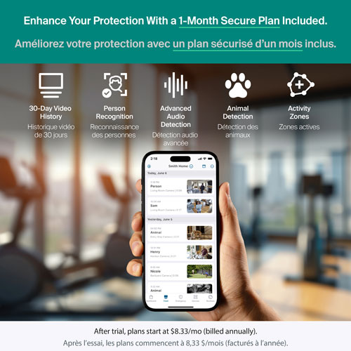 Arlo Essential Wired Plug-In Indoor 3rd Gen 2K Security Camera - White