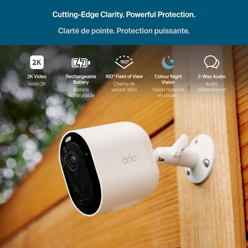 Arlo Pro Wireless 6th Gen 2K HDR Security Camera - White