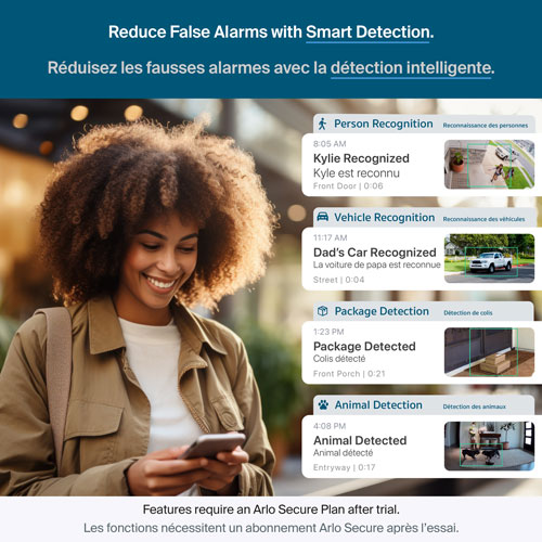 Arlo Pro Wireless 6th Gen 2K HDR Security Camera - White - 3 Pack - Only at Best Buy