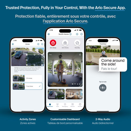 Arlo Pro Wireless 6th Gen 2K HDR Security Camera - White - 3 Pack - Only at Best Buy