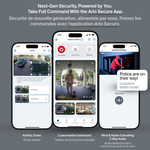 Arlo Ultra Wireless 3rd Gen 4K HDR Security Camera - White - 2 Pack