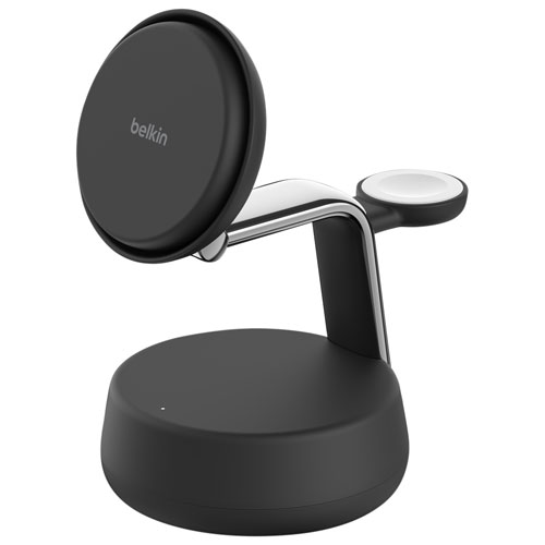 Belkin 3-in-1 25W Qi2 Wireless Charging Stand - Grey