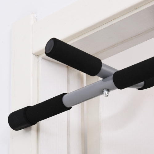 Soozier – Barre de traction pour cadre de porte, barre horizontale de porte de Home Fitness pour entraînement du haut du corps intérieur, gris