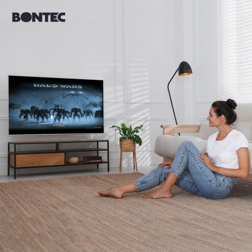 BONTEC TV Wall Mount, Full Motion Bracket for 23-70 Inch TVs, Holds Up to 99lbs, Max VESA 400x400mm, Fits LED OLED LCD Flat and Curved Screens, Tilt