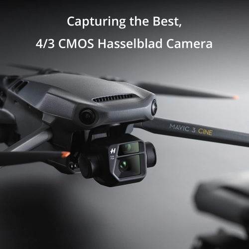 Ensemble Cine Premium Mavic 3 de DJI – Drone avec caméra 4/3 CMOS Hasselblad, vidéo 5,1K, capteur d'obstacles omnidirectionnel, vol 46 minutes