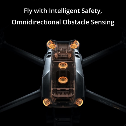 Ensemble Cine Premium Mavic 3 de DJI – Drone avec caméra 4/3 CMOS Hasselblad, vidéo 5,1K, capteur d'obstacles omnidirectionnel, vol 46 minutes