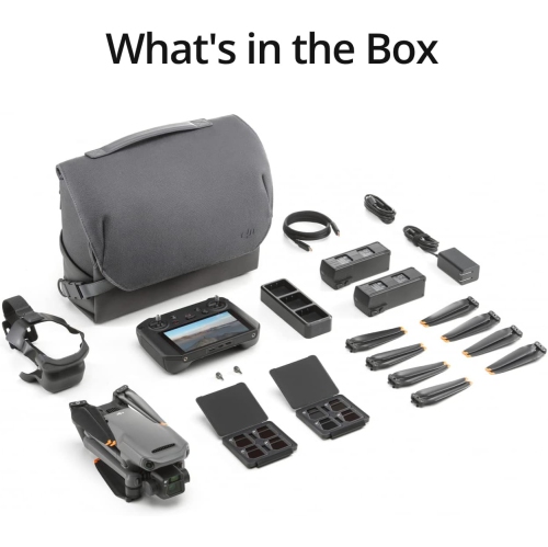 Ensemble Cine Premium Mavic 3 de DJI – Drone avec caméra 4/3 CMOS Hasselblad, vidéo 5,1K, capteur d'obstacles omnidirectionnel, vol 46 minutes