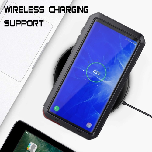 Convient pour Samsung Galaxy Note9 étui protecteur pour téléphone mobile extérieur étanche et antichoc triple coque - noir