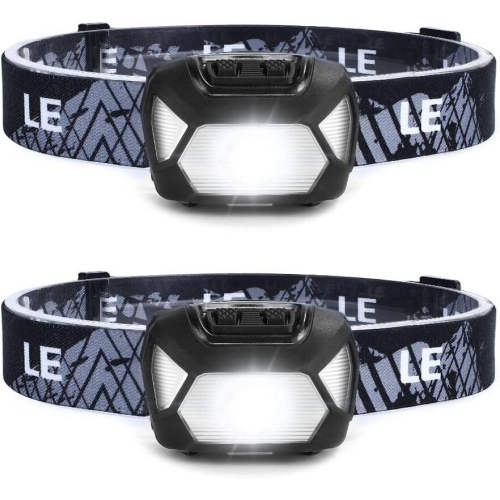 3 piles AAA à cellules sèches, 300 lumens, haute luminosité, lampe frontale étanche pour la course et le camping, convient pour la randonnée, le