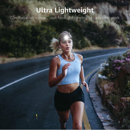 3 piles AAA à cellules sèches, 300 lumens, haute luminosité, lampe frontale étanche pour la course et le camping, convient pour la randonnée, le